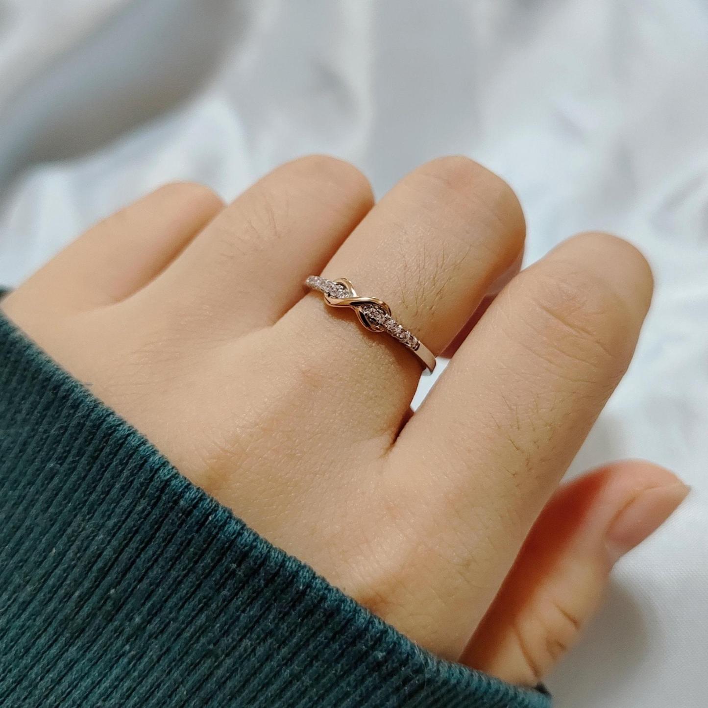 Mother & Daughter Forever Linked Together Ring