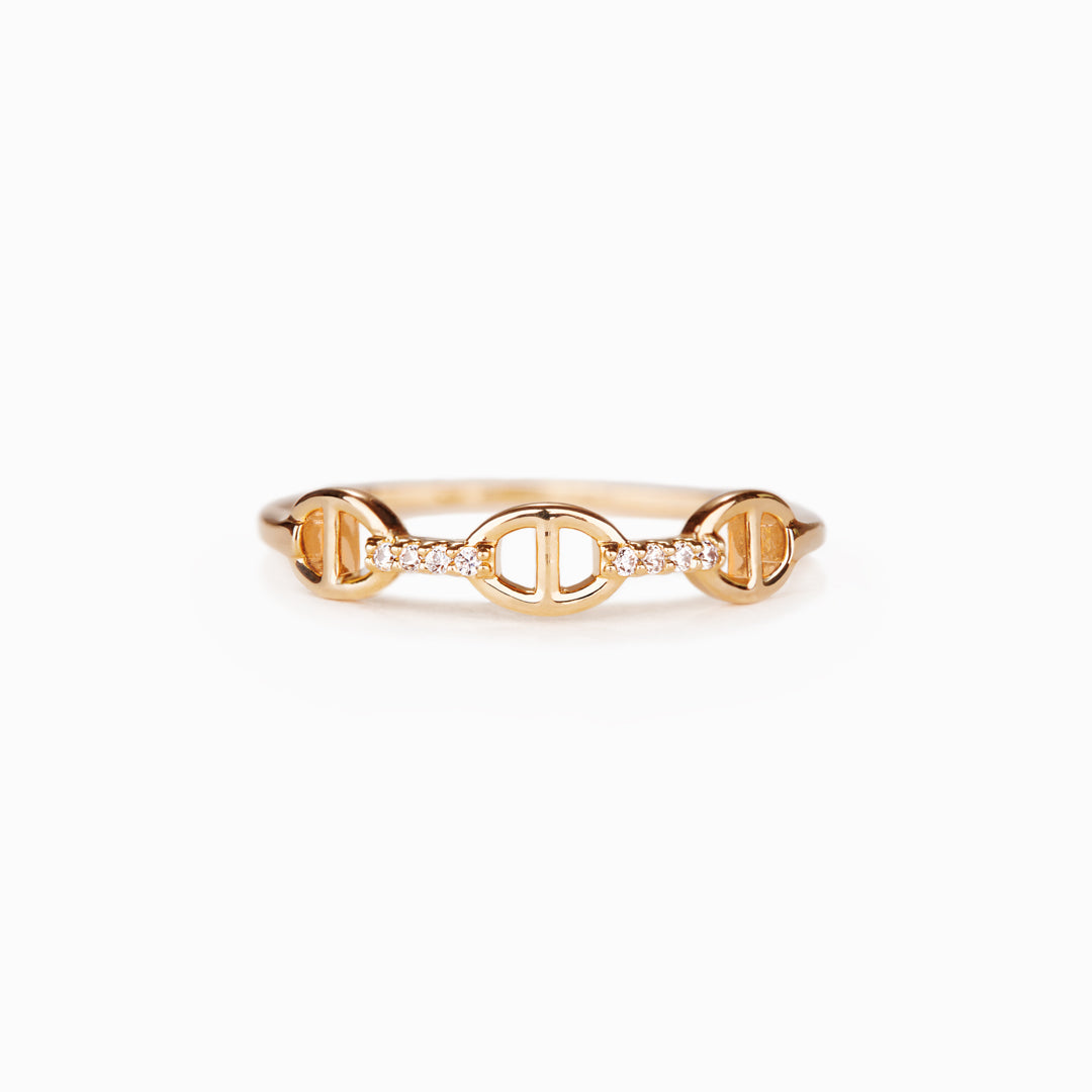 Forever Linked Together Chain Link Ring-belovejewel.com