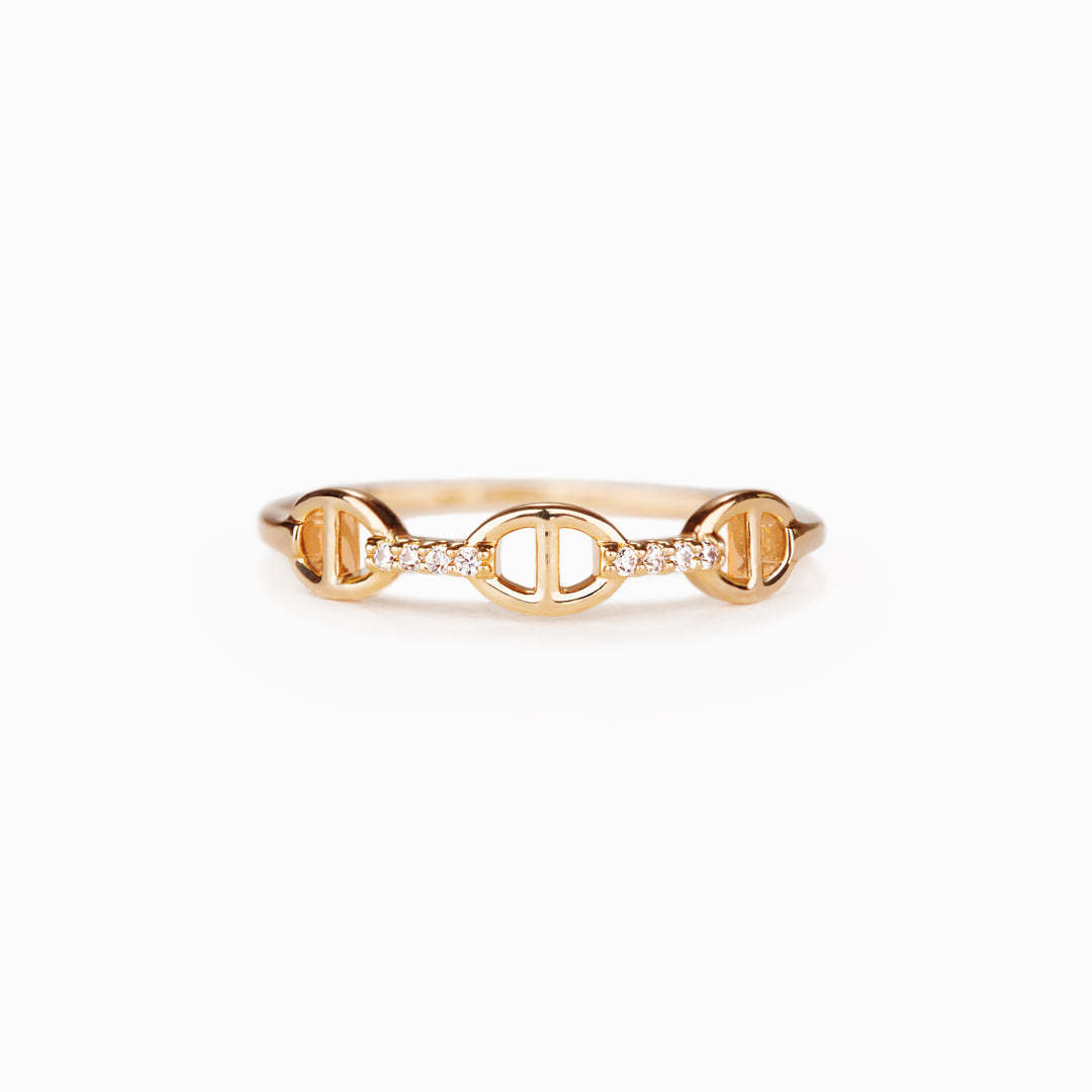Forever Linked Together Chain Link Ring-belovejewel.com