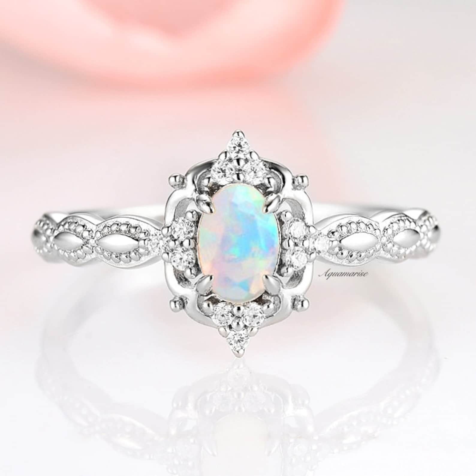 Vintage Natural Opal Ring