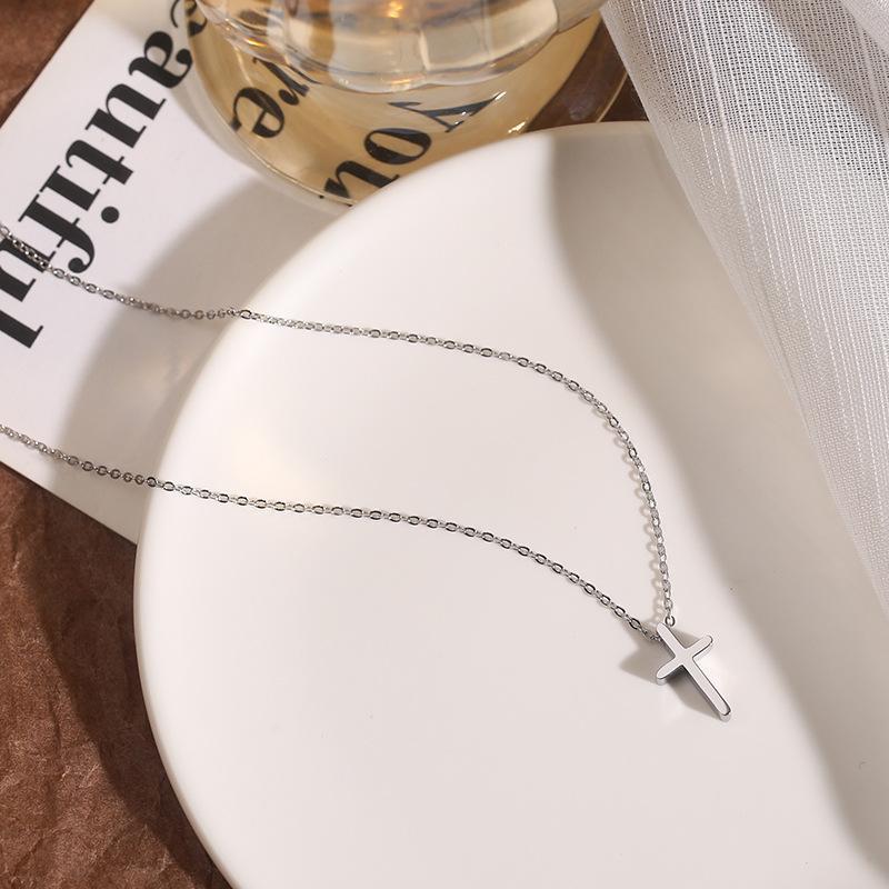 Dainty Cross Necklace – Minimalist Crucifix Gift for Women