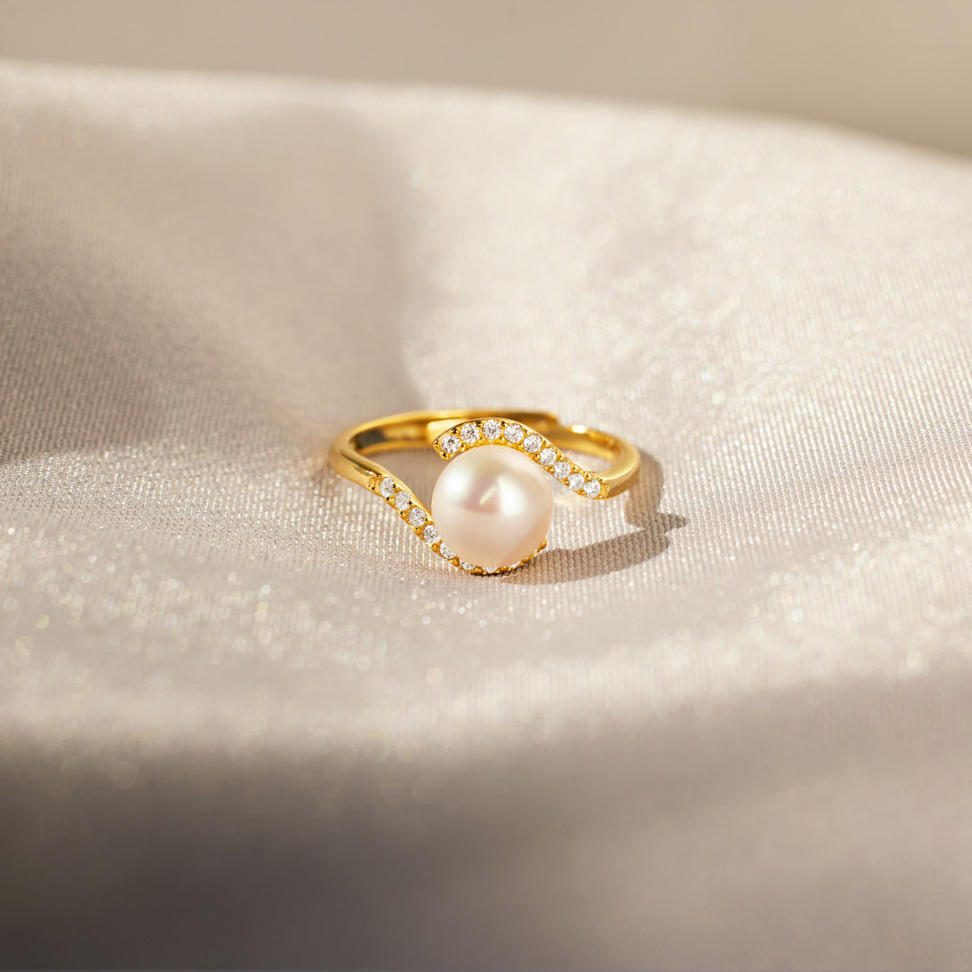 You're The Best Thing To Ever Happen To Me Pearl Wrapped Ring-belovejewel.com