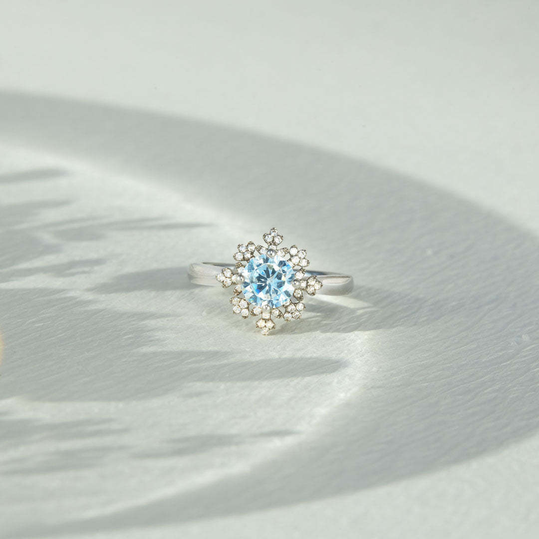 To Me You Are Perfect Snowflake Ring-belovejewel.com