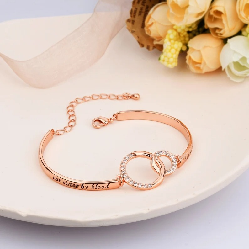 To My Best Friend Linked Together Interlocking Bracelet-belovejewel.com