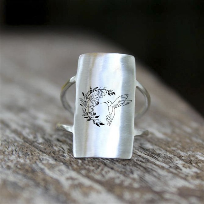 🌊Summer Hot Sale✨-S925 Sterling Silver Hummingbird Ring - Gift For Animal Lover🐦-belovejewel.com