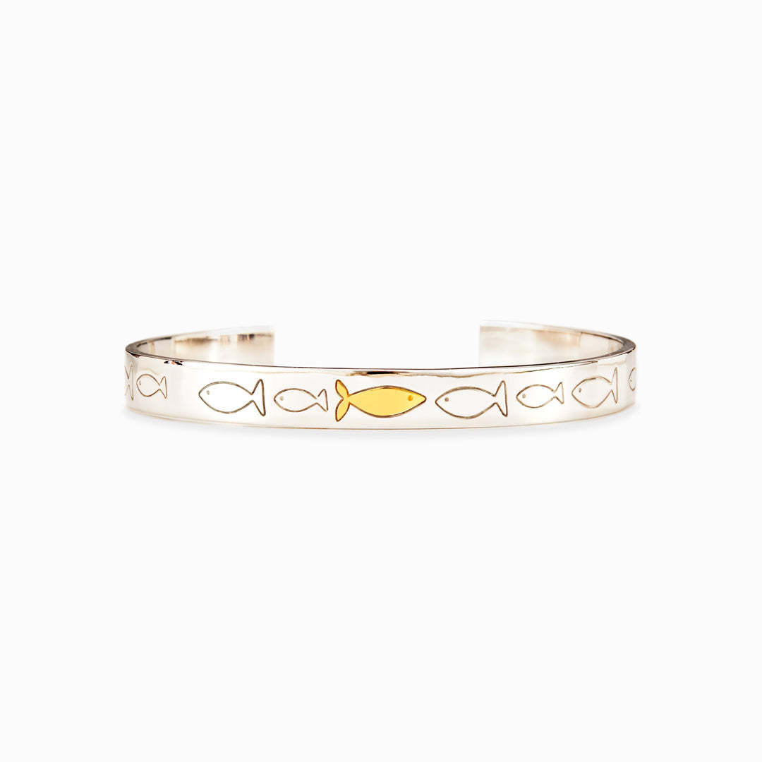 Swimming Against The Current Bangle-belovejewel.com