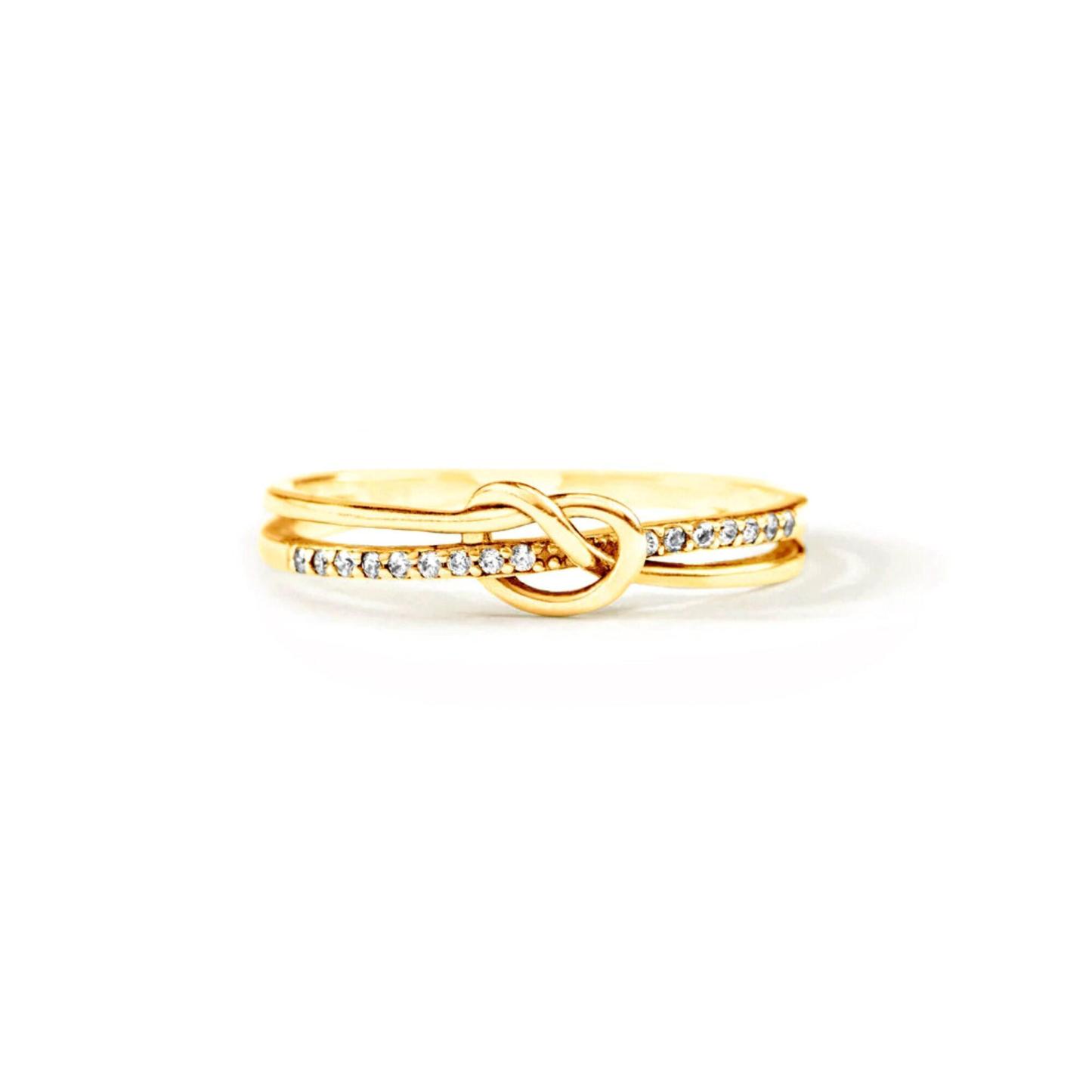 To My Mother/Daughter Knot Ring