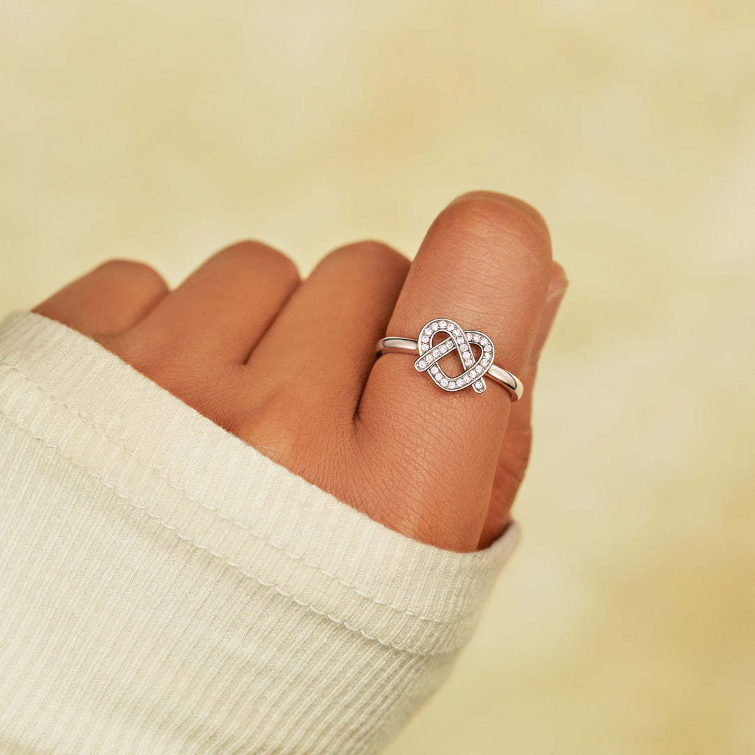 Live Every Day Like It's Pretzel Day Heart Ring-belovejewel.com