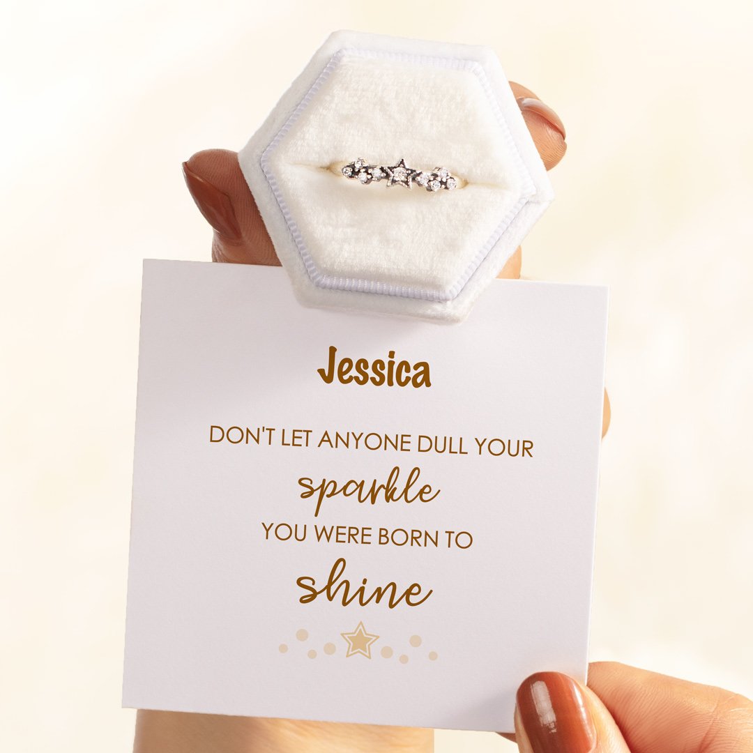 You Were Born To Shine Stars Ring-belovejewel.com