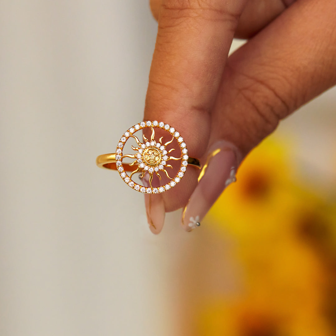The Sun Will Rise Sunshine Ring-belovejewel.com