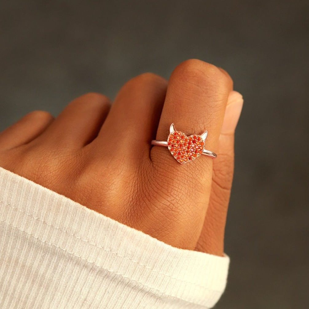 You're Badass With A Big Heart Devil Ring-belovejewel.com