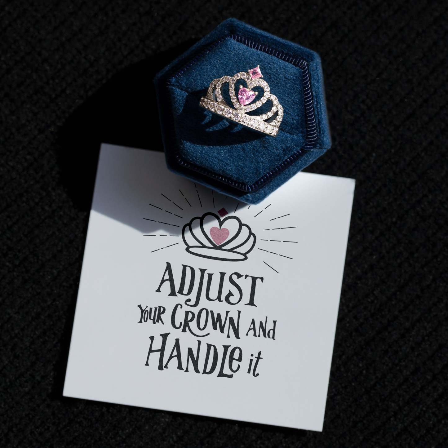 Adjust Your Crown and Handle It Crown Ring S925-belovejewel.com