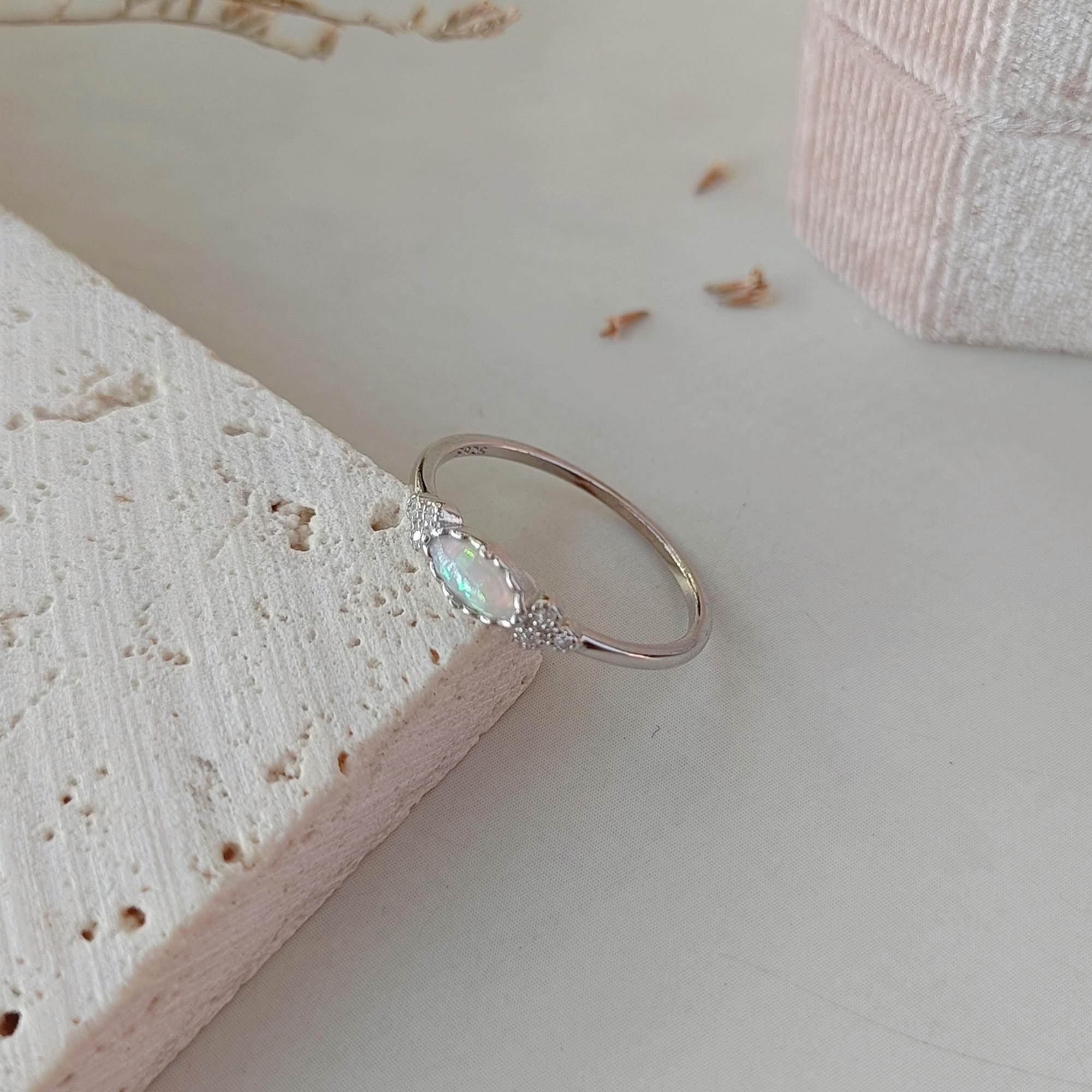 Mother & Daughter Oval Opal Ring