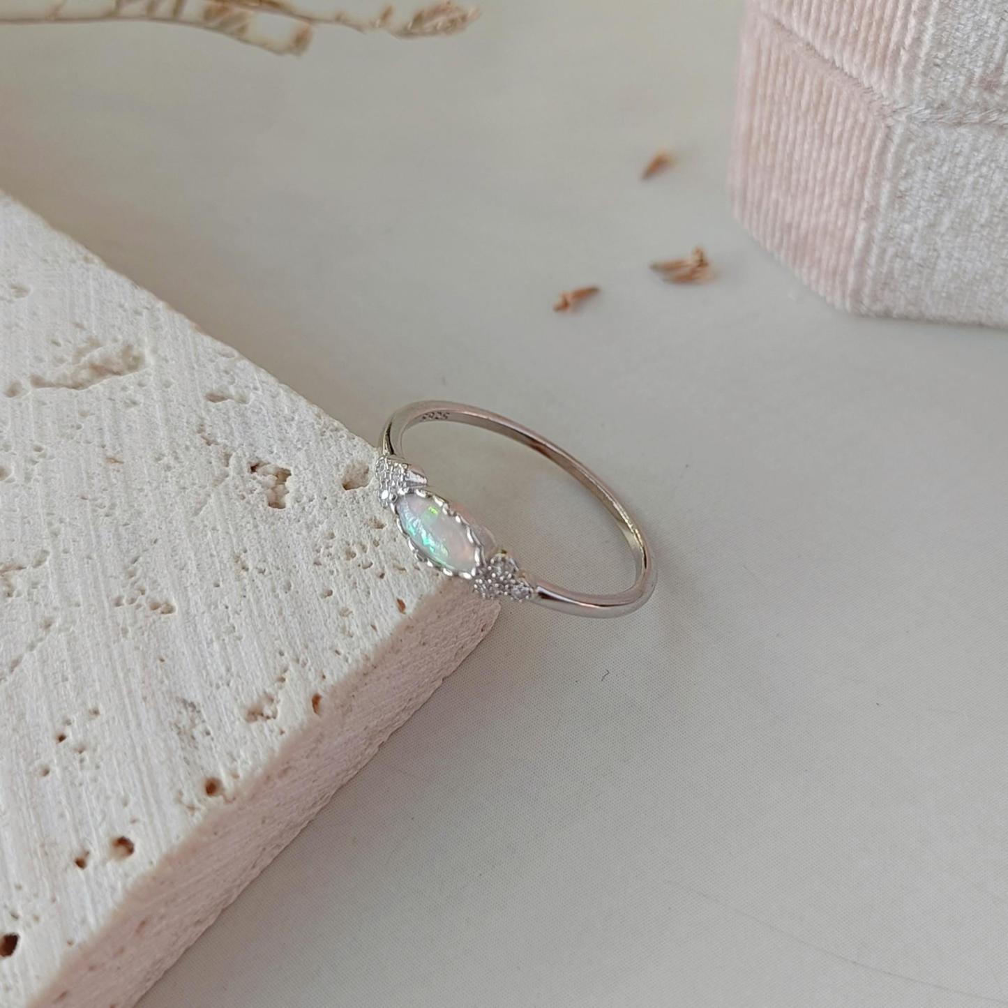Mother & Daughter Oval Opal Ring