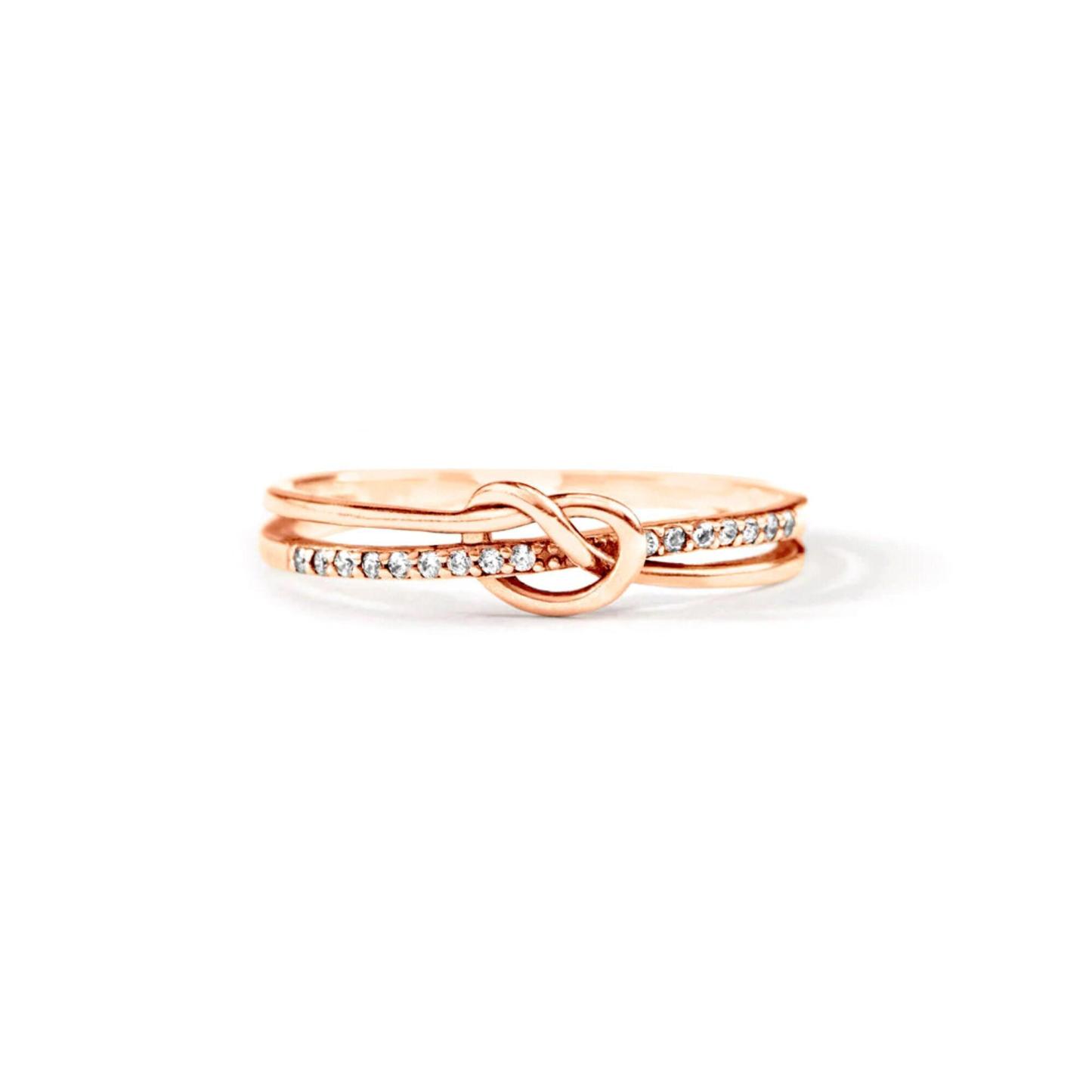 To My Mother/Daughter Knot Ring