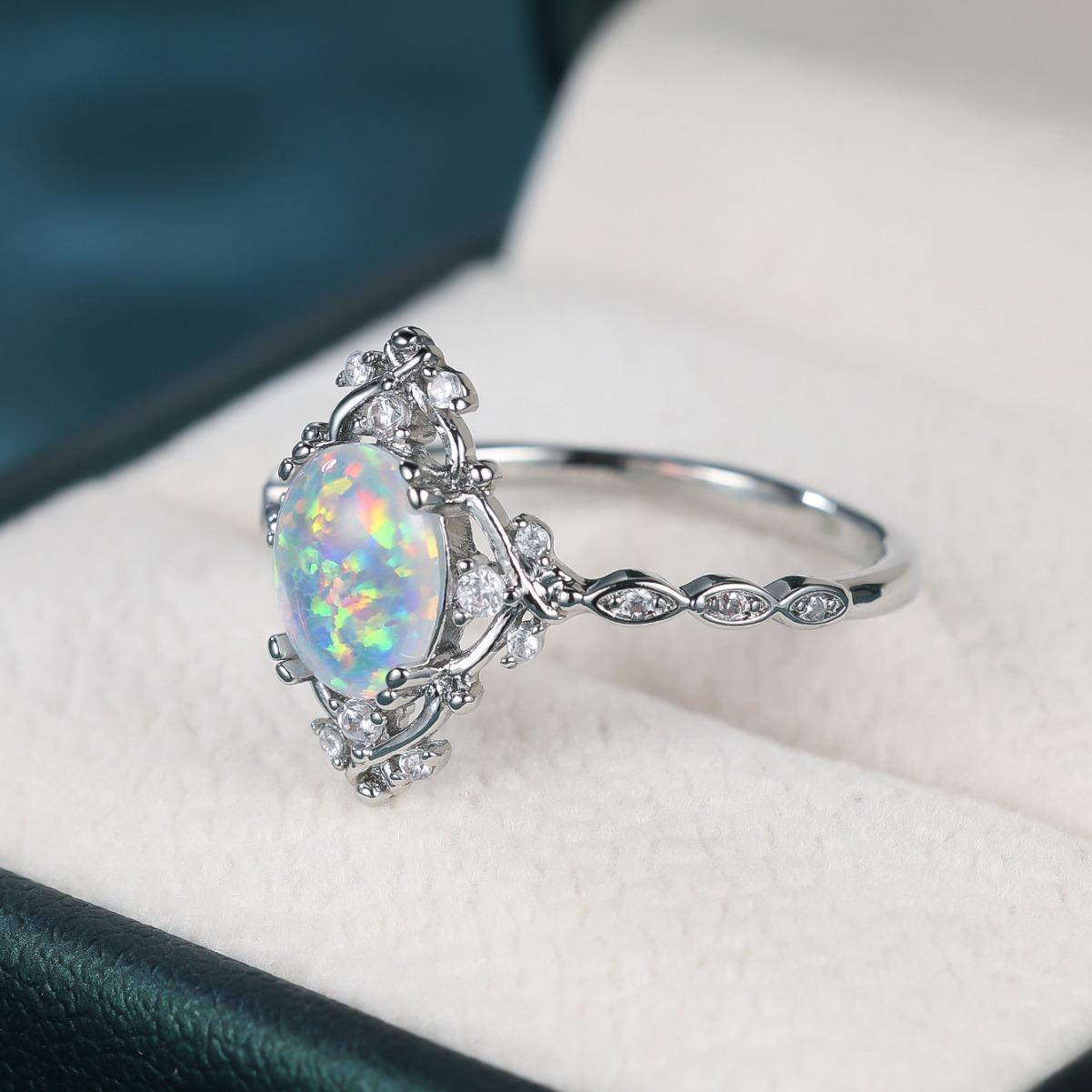 Vintage Natural Opal Ring