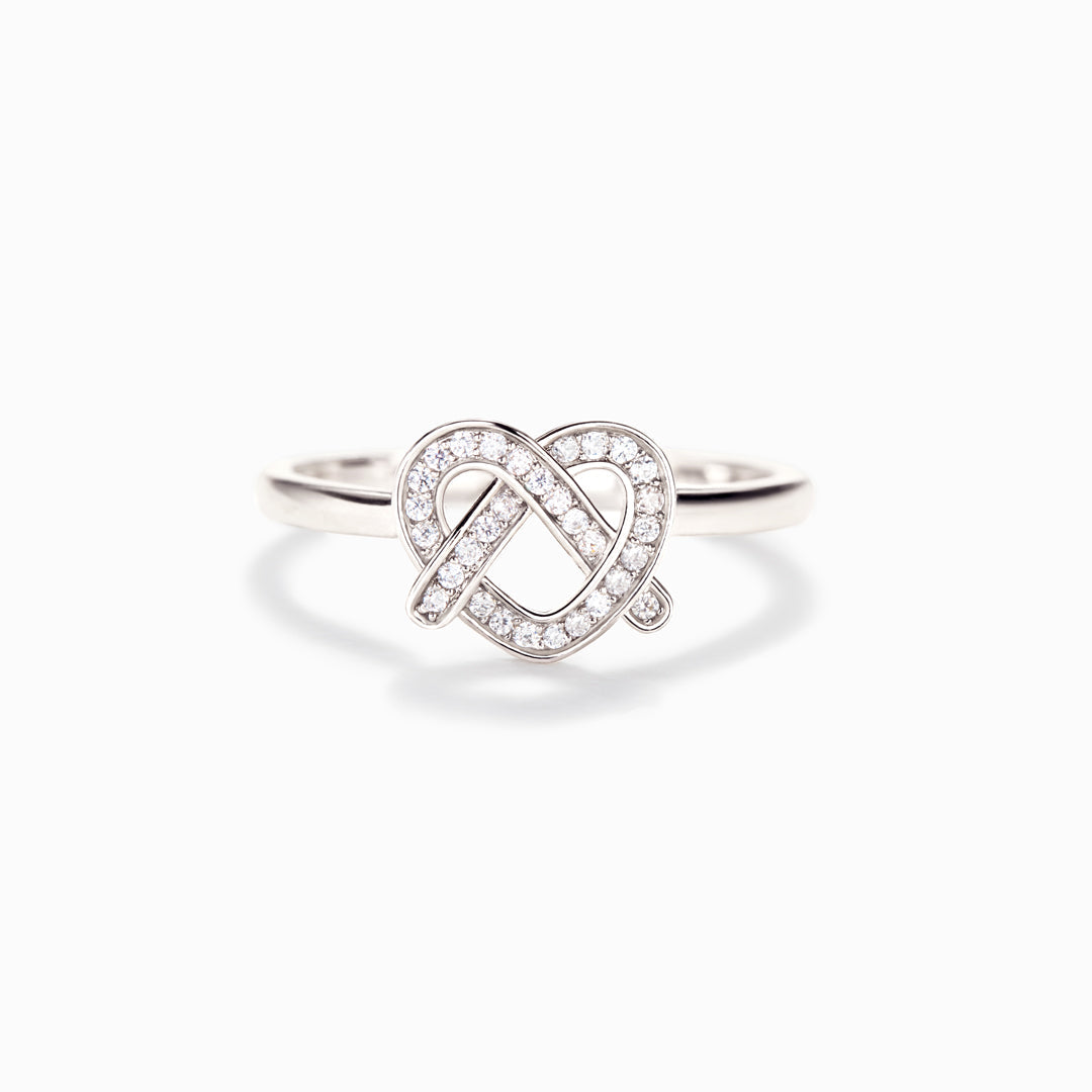Live Every Day Like It's Pretzel Day Heart Ring-belovejewel.com