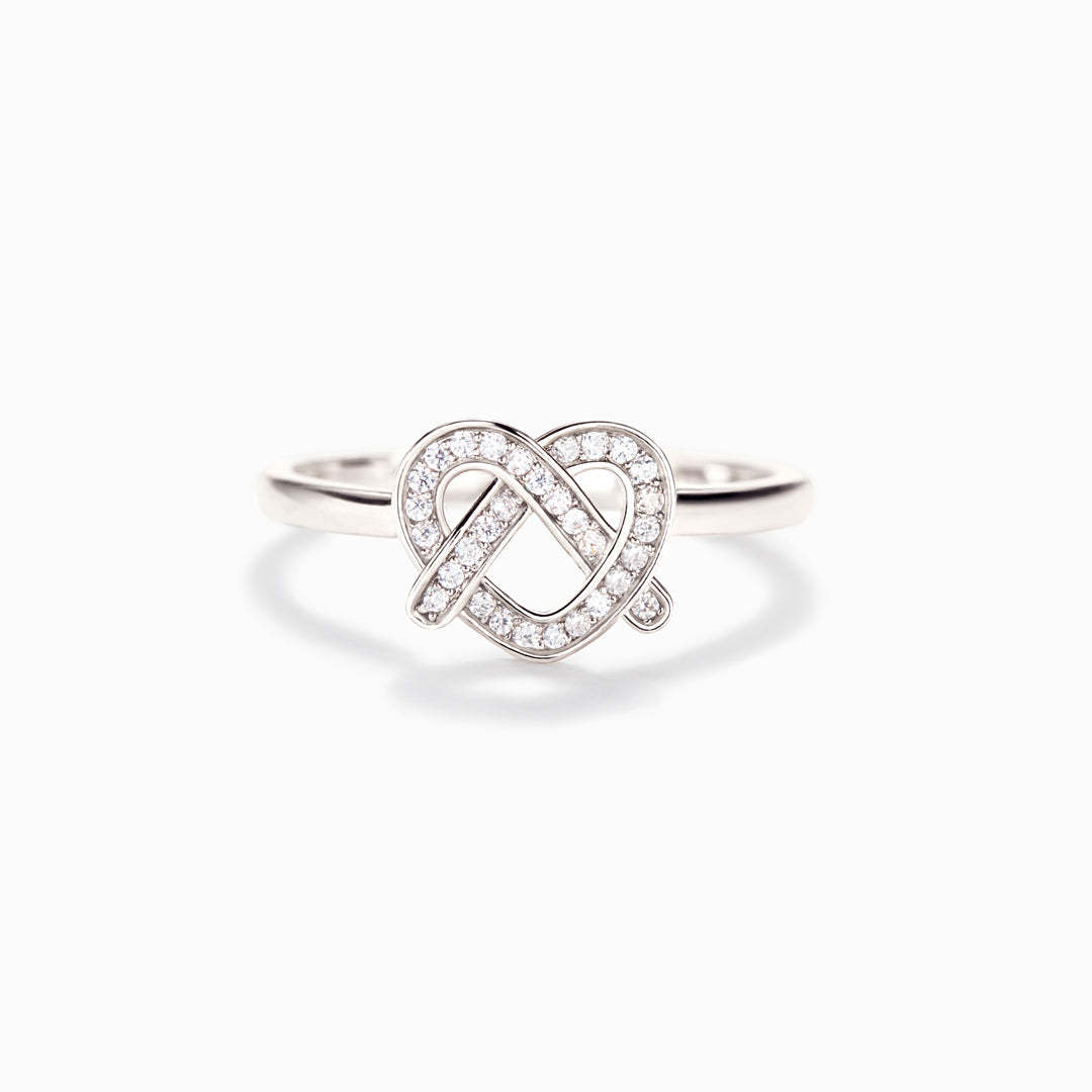 Live Every Day Like It's Pretzel Day Heart Ring-belovejewel.com