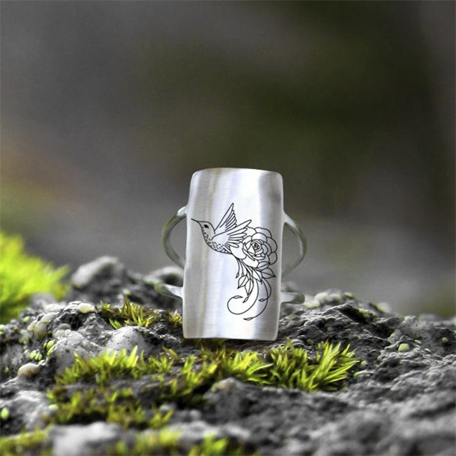 🌊Summer Hot Sale✨-S925 Sterling Silver Hummingbird Ring - Gift For Animal Lover🐦-belovejewel.com