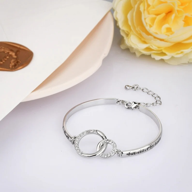 To My Best Friend Linked Together Interlocking Bracelet-belovejewel.com