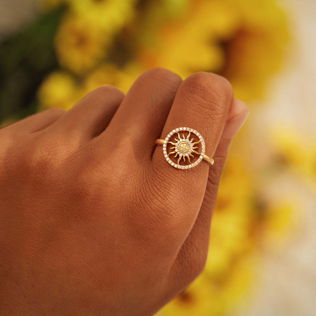 The Sun Will Rise Sunshine Ring-belovejewel.com