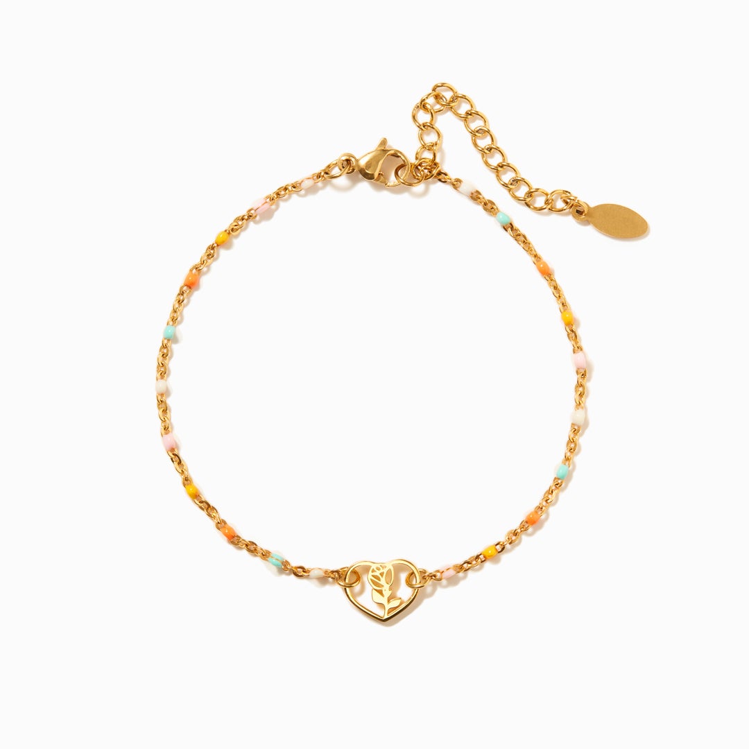 Redamancy Heart Rose Bracelet-belovejewel.com