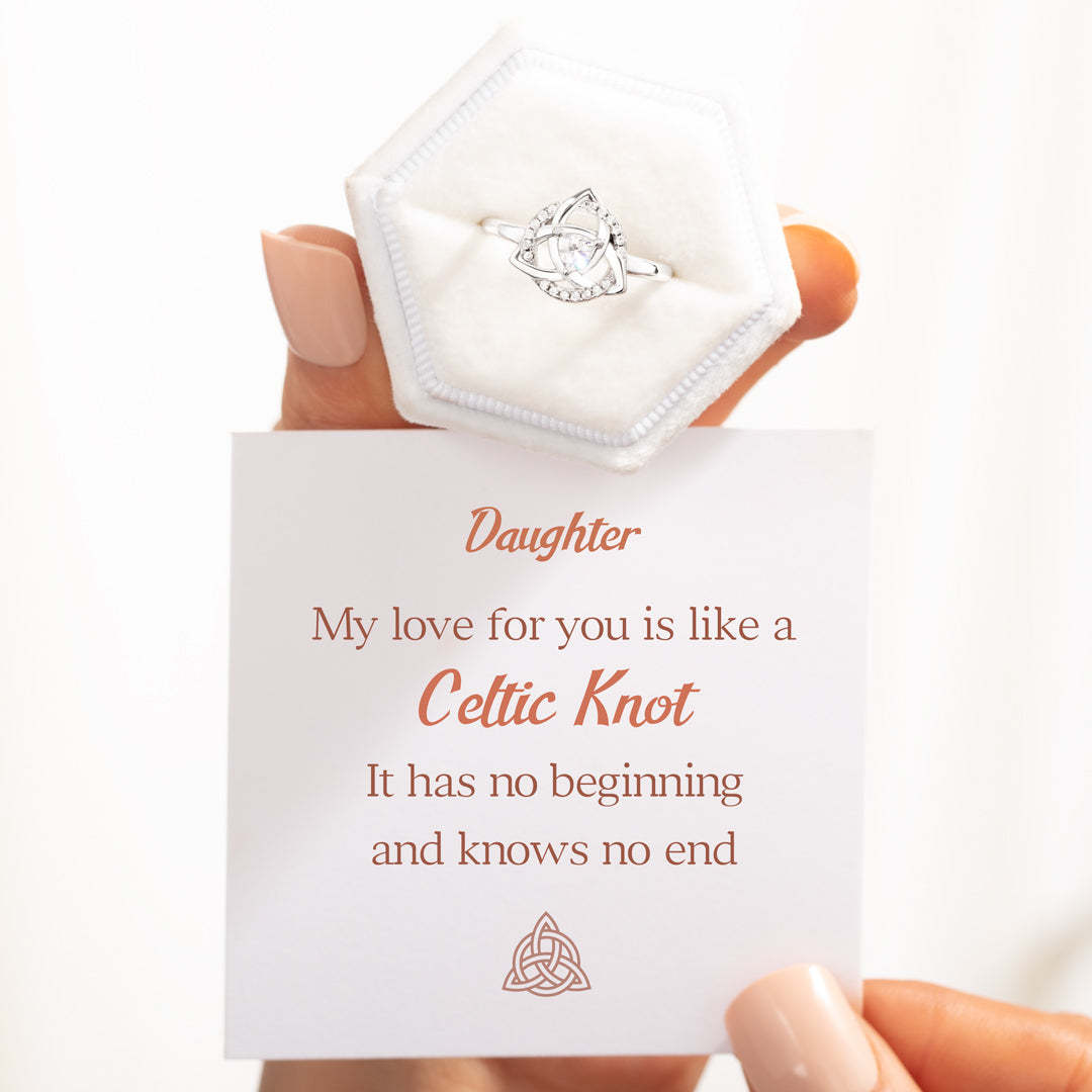 Celtic Knot Ring For Daughter-belovejewel.com