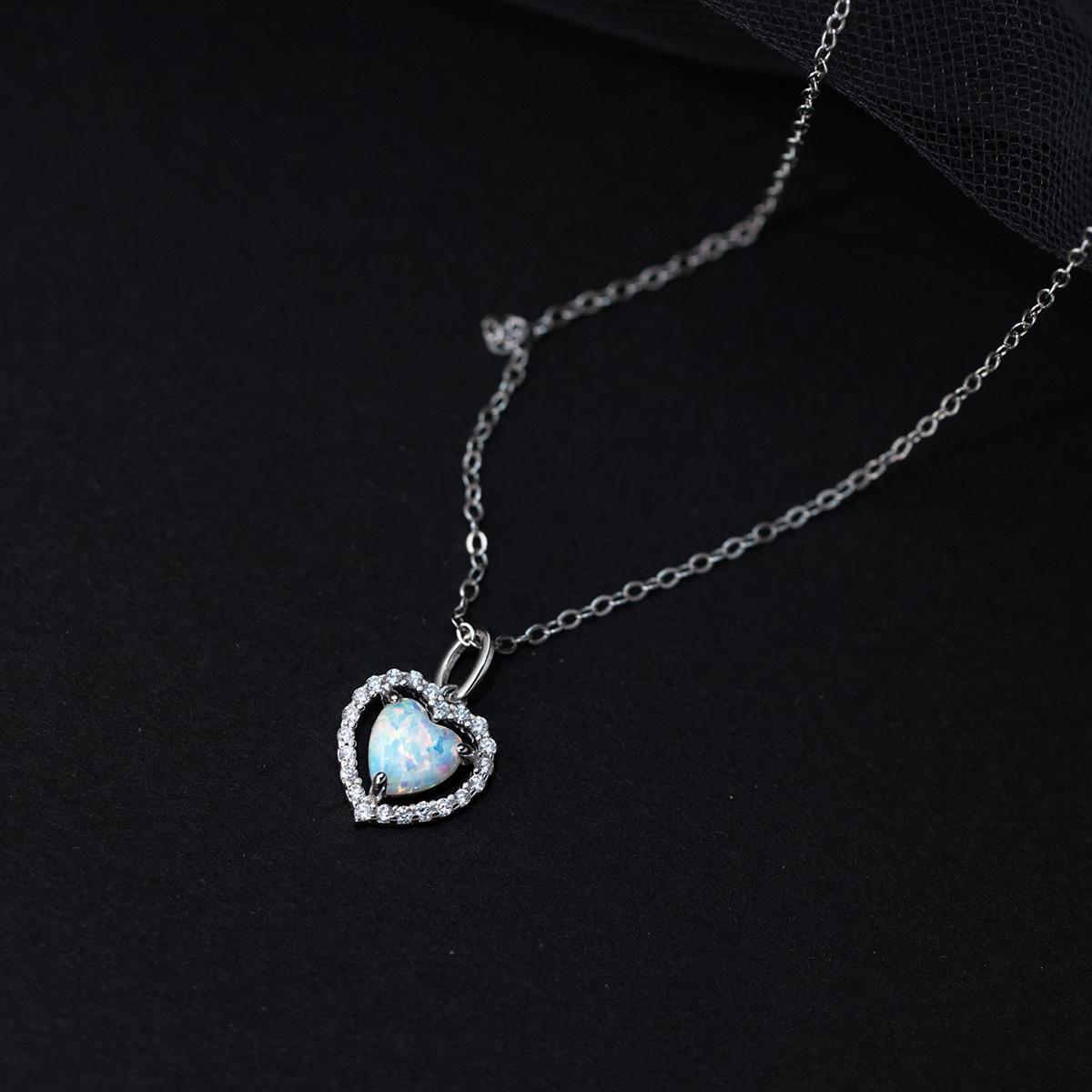 Heart Opal Necklace – A Sparkling Token of Love