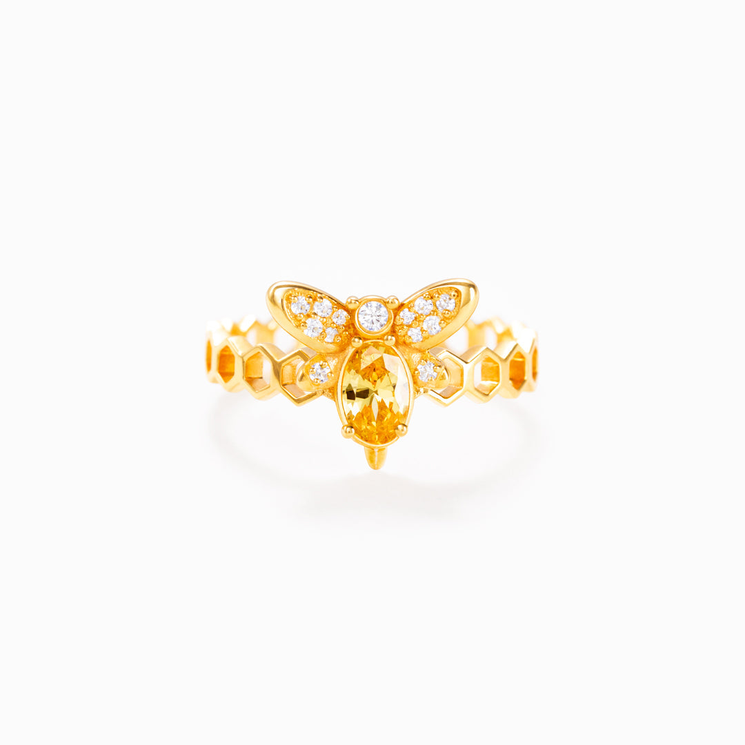 Happy Bee Day Ring-belovejewel.com