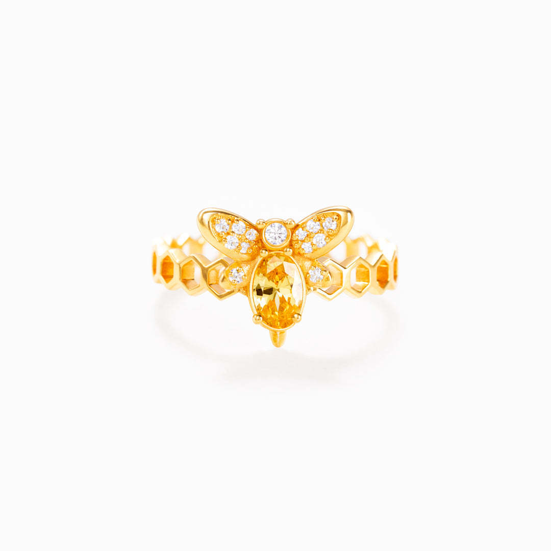Happy Bee Day Ring-belovejewel.com