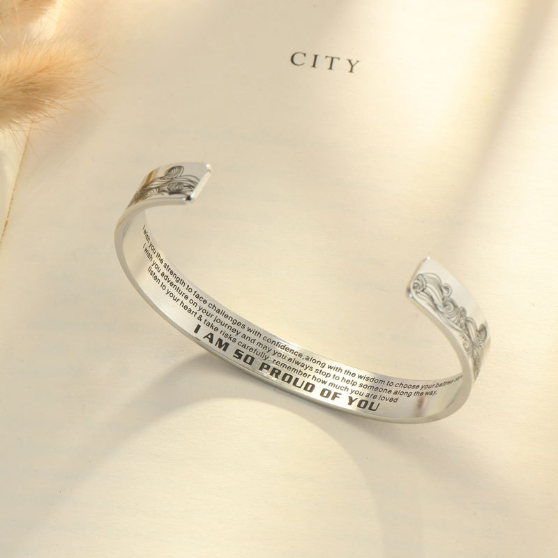 To My Granddaughter, I Am So Proud of You Bracelet-belovejewel.com