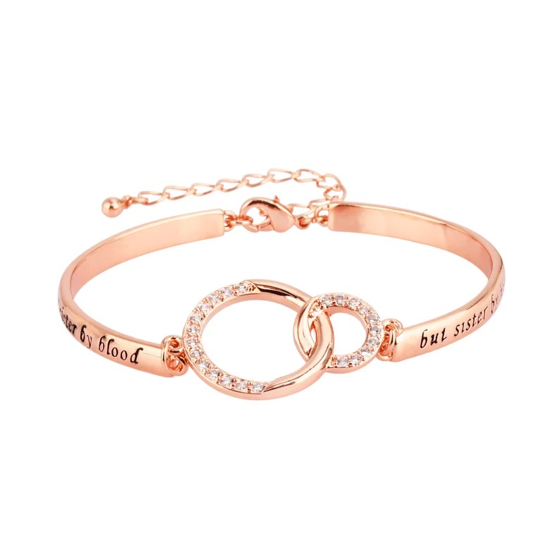 To My Best Friend Linked Together Interlocking Bracelet-belovejewel.com