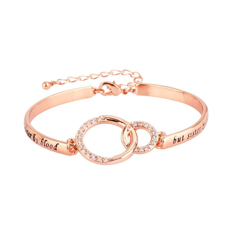 To My Best Friend Linked Together Interlocking Bracelet-belovejewel.com