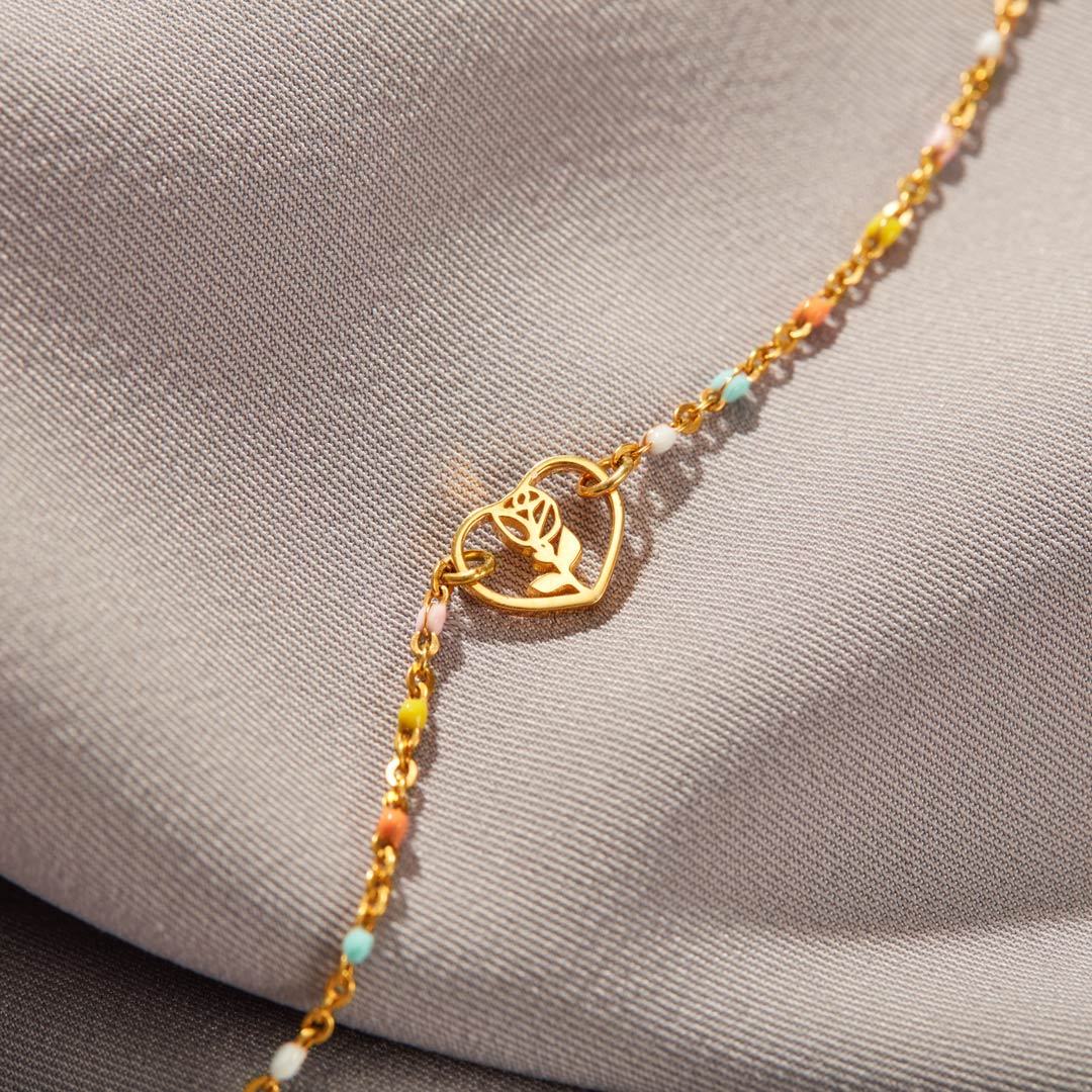 Redamancy Heart Rose Bracelet-belovejewel.com