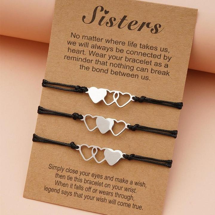 Sister Bracelets For 2/3/4/5-belovejewel.com