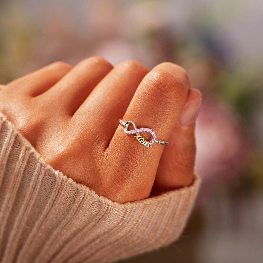 Token of Hugs and Kisses For Daughter XOXO Ring-belovejewel.com