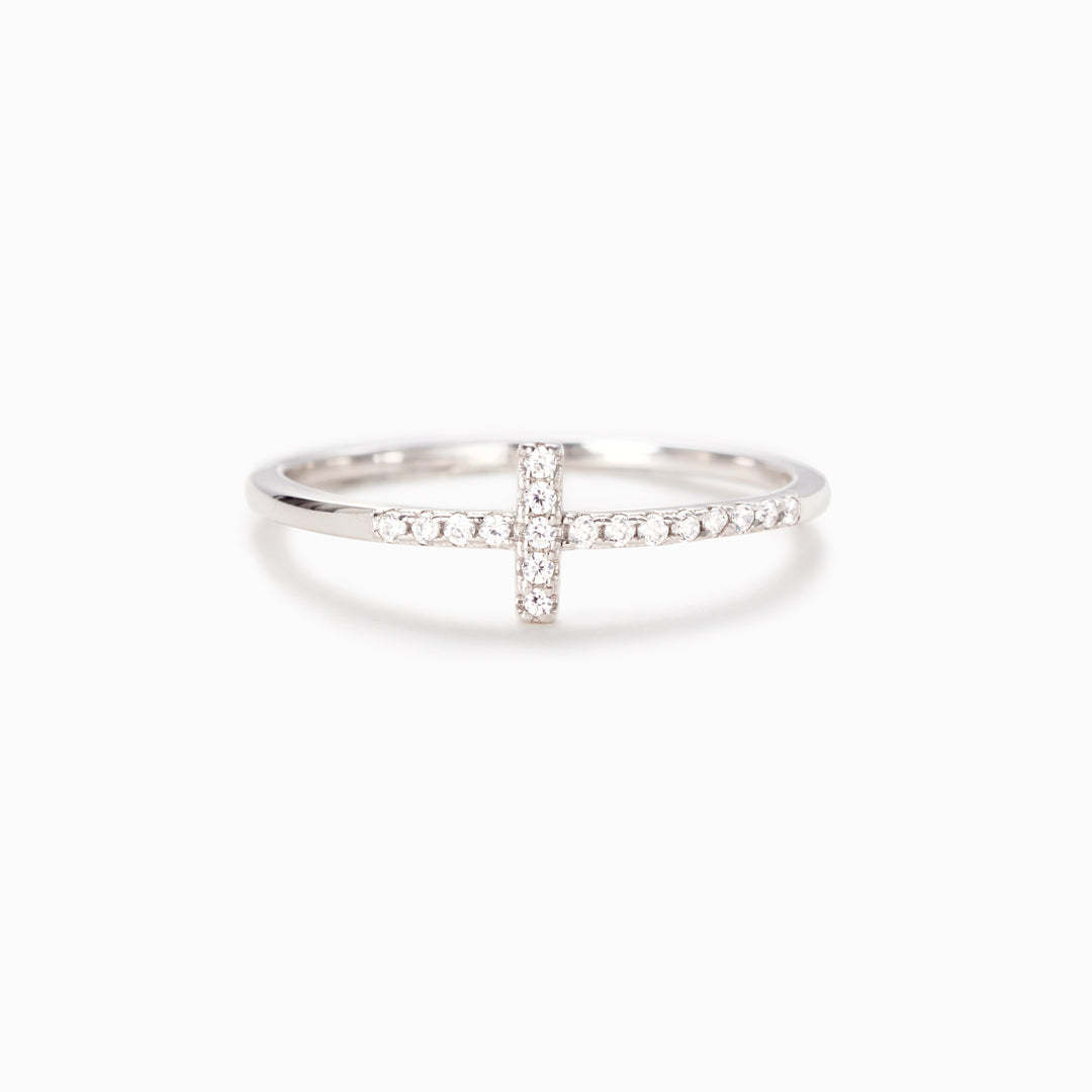 To My Daughter Pray Through It Christianity Cross Ring-belovejewel.com