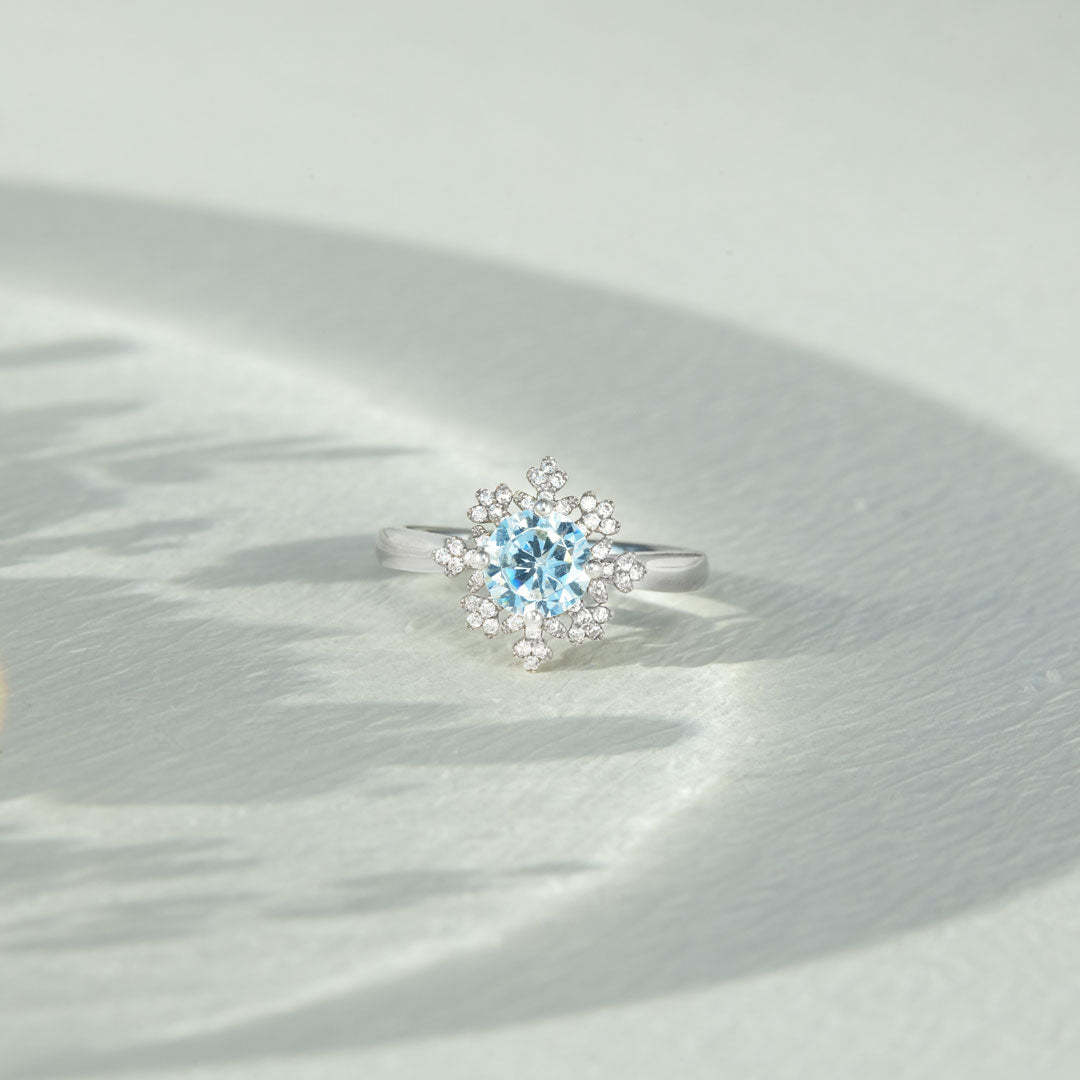 To My Daughter If Fate Whispers To You Snowflake Ring-belovejewel.com