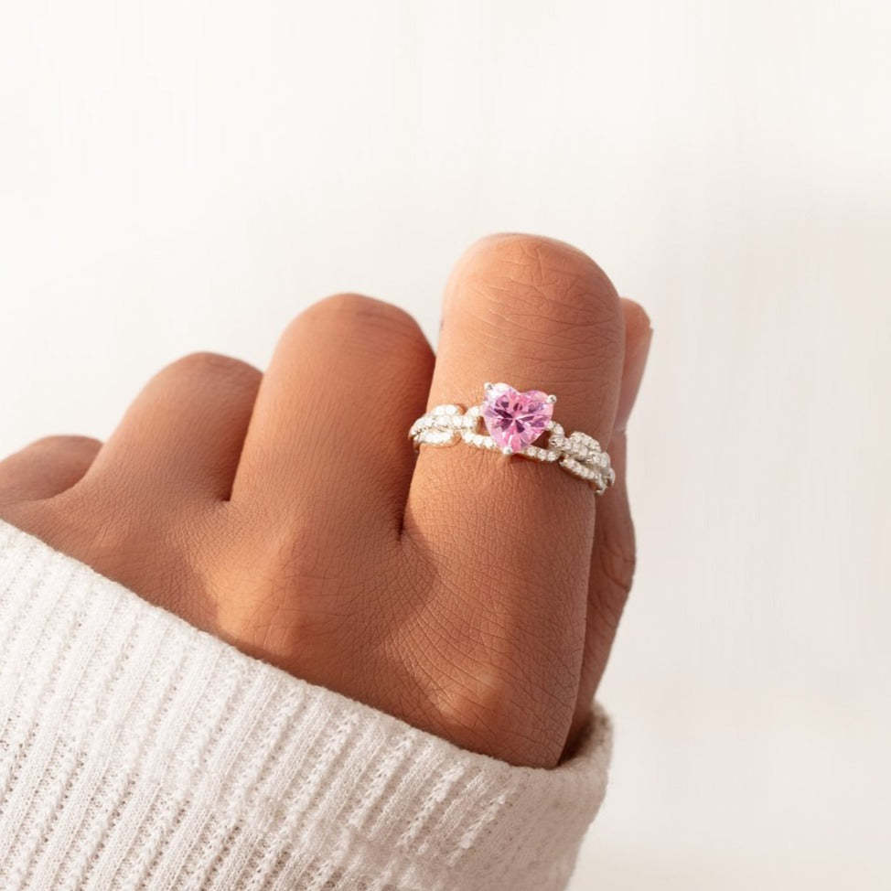 Love Keeps Us Together Bonded Heart Ring-belovejewel.com