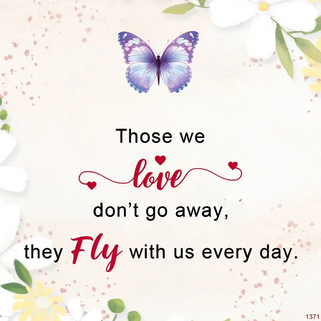 FOR MEMORIAL - THEY FLY WITH US EVERY DAY BUTTERFLY RING