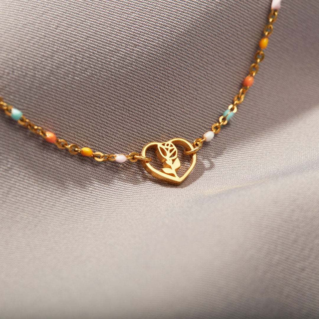 Redamancy Heart Rose Bracelet-belovejewel.com