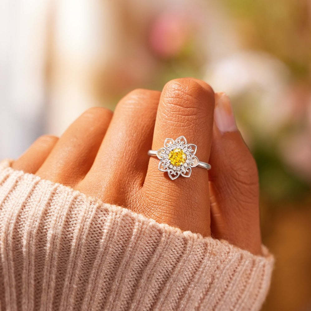 Don't Worry Be Hippie Mandala Ring-belovejewel.com