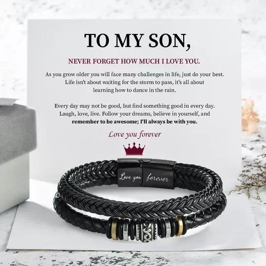 🌊Summer Hot Sale✨To My Son Love You Forever Bracelet-belovejewel.com