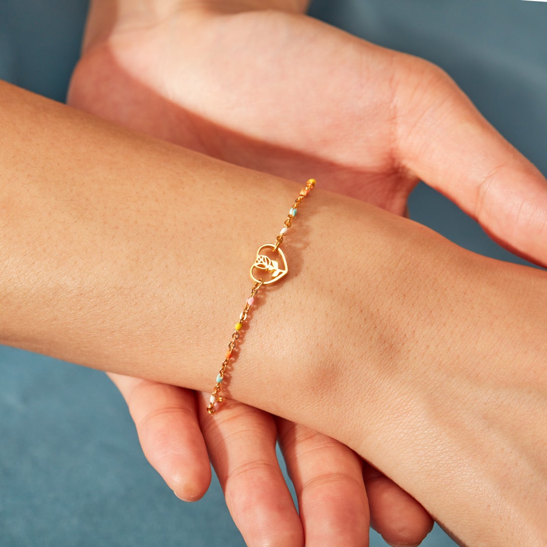 Redamancy Heart Rose Bracelet-belovejewel.com