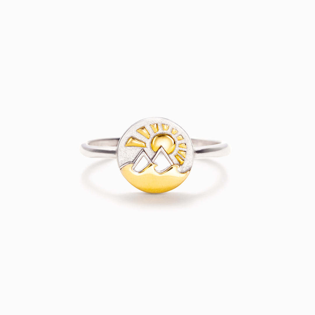 Highest Peak Furthest Shore Mountain & Ocean Ring-belovejewel.com