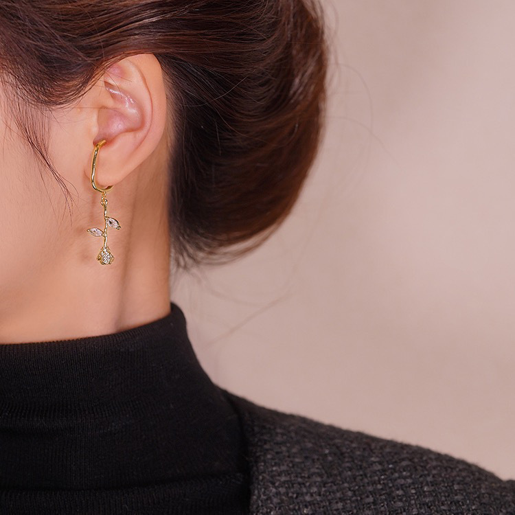 🌸Rose Ear Clip-belovejewel.com