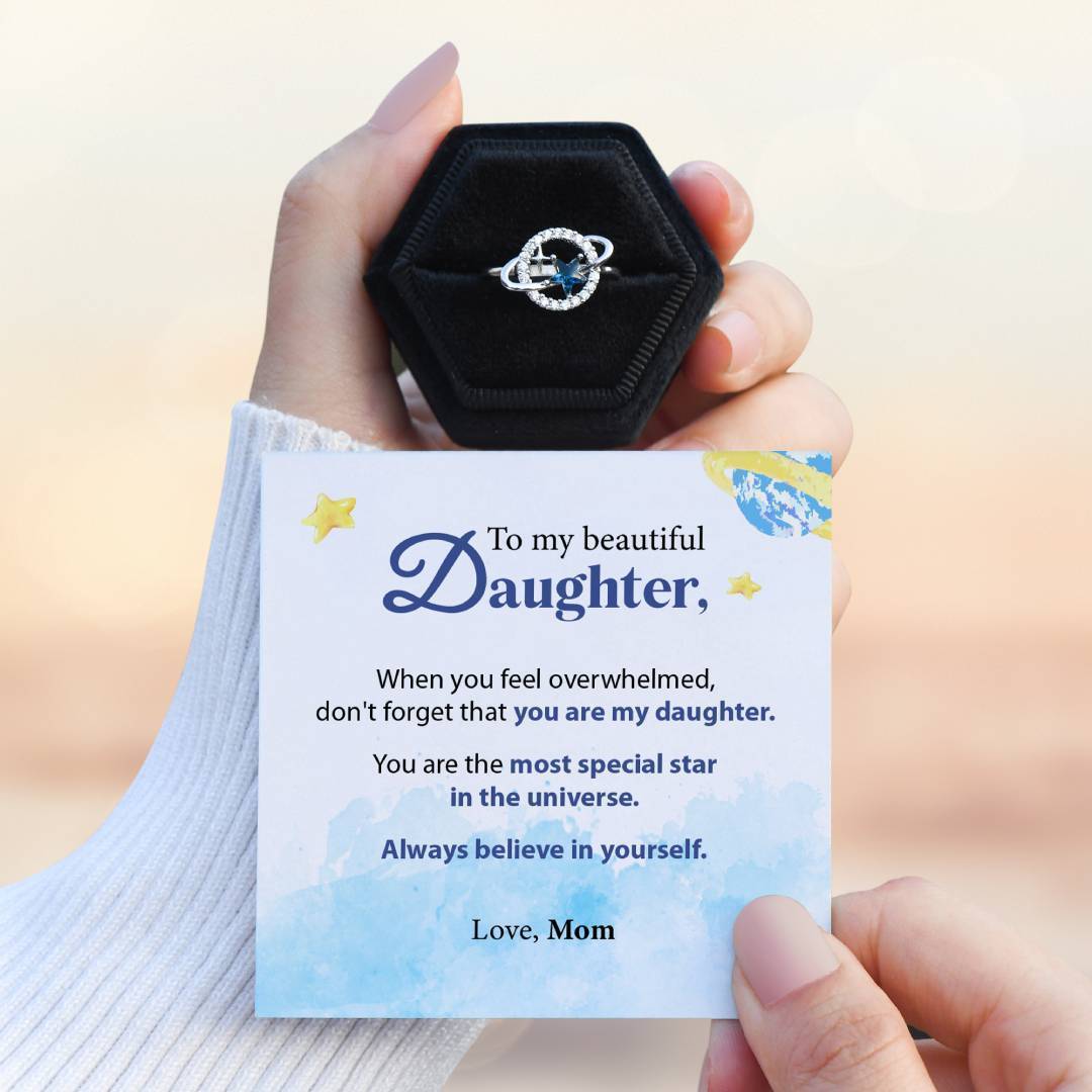 To My Daughter, You Are Special Planet and Stars Ring-belovejewel.com
