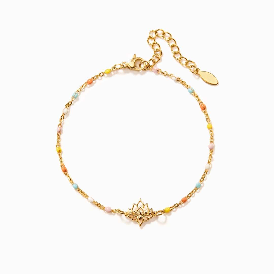 Same Girl Same Name Lotus Bracelet-belovejewel.com