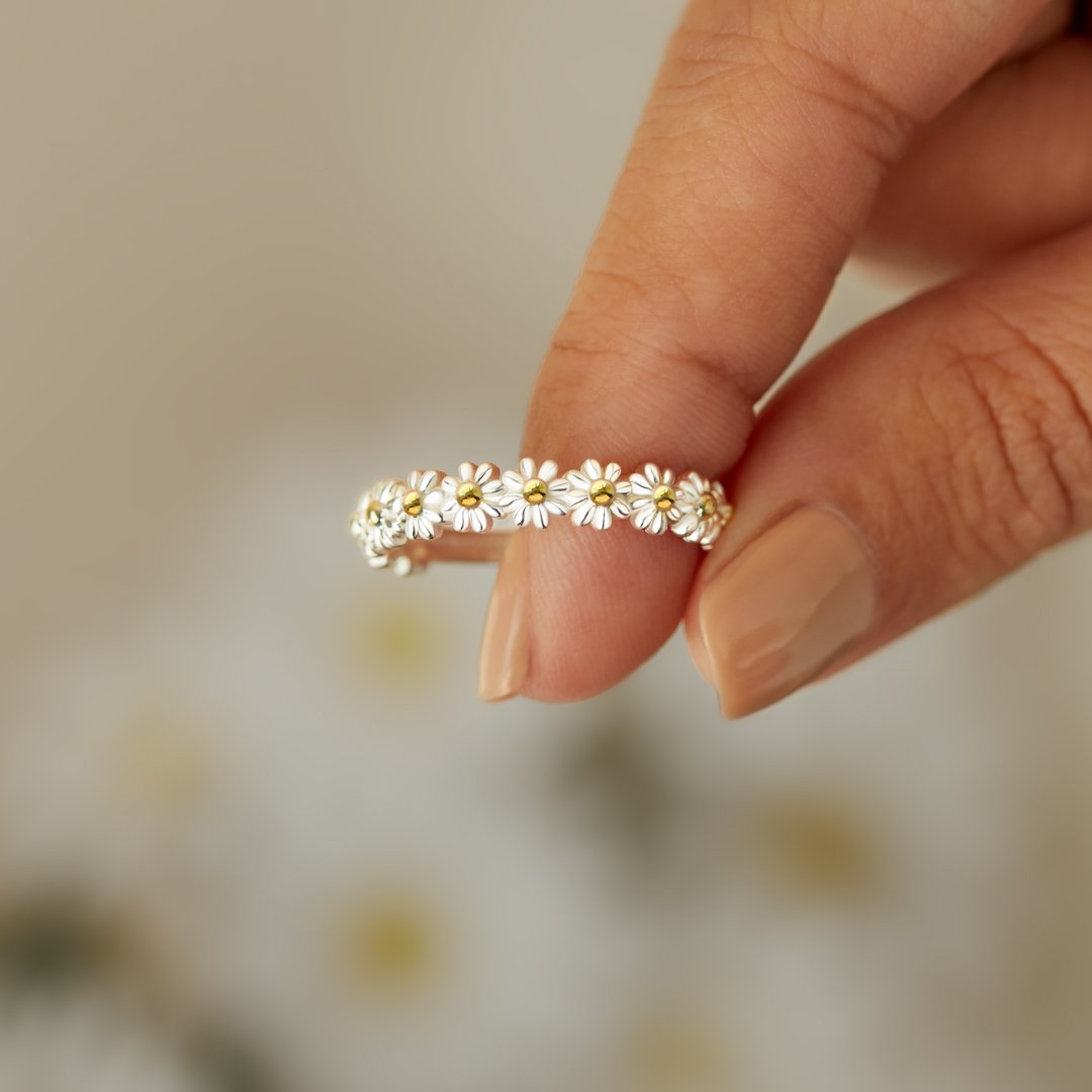 Thank You Mom Daisy Ring-belovejewel.com