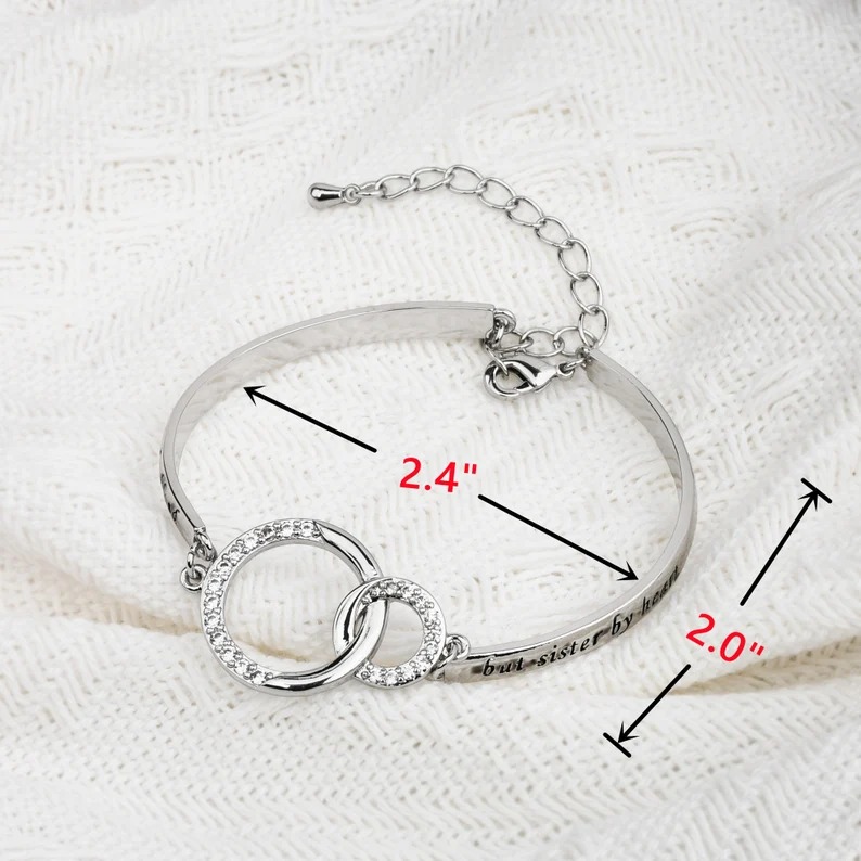 To My Best Friend Linked Together Interlocking Bracelet-belovejewel.com
